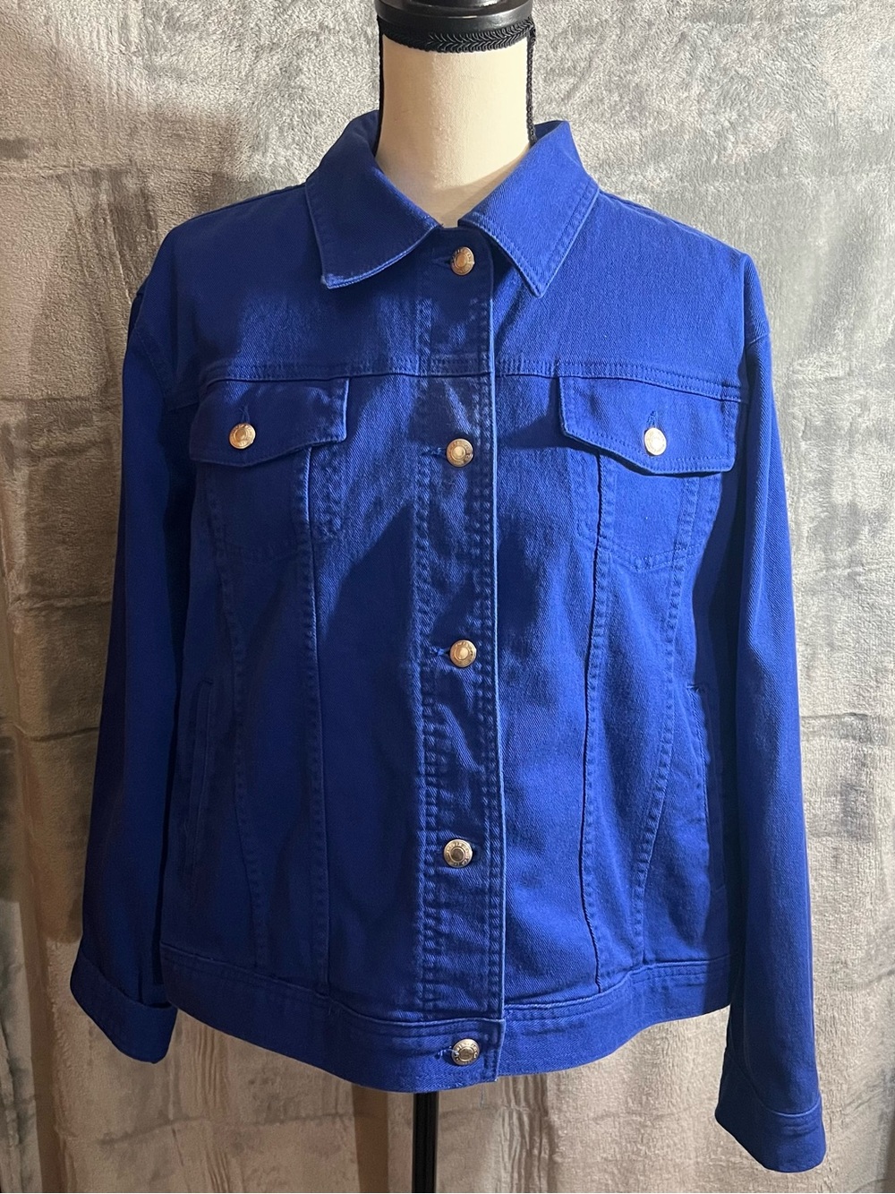 Lauren Jeans Ralph Lauren Size 3X Classic Blue Women's Denim Jacket - Blue